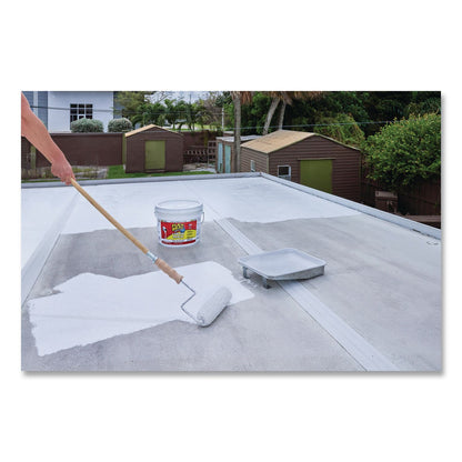 Flex Seal Products® Flex Seal Liquid Rubber Sealant Coating Liquid Max, 2.5 gal Bucket, Dries White (FSGLFSMAXWHT02)