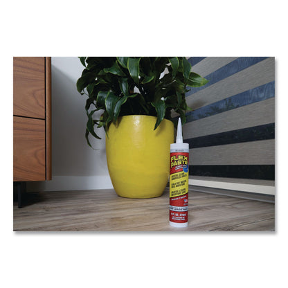 Flex Seal Products® Flex Paste Super Thick Rubberized Paste, 9 oz Cartridge, Dries Clear, 4/Carton (FSGPFSCLRR09)