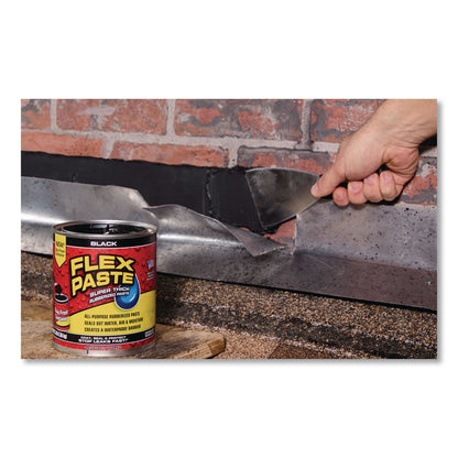 Flex Seal Products® Flex Paste Super Thick Rubberized Paste, 3 lb Can, Dries Black, 4/Carton (FSGPFSBLKR32)
