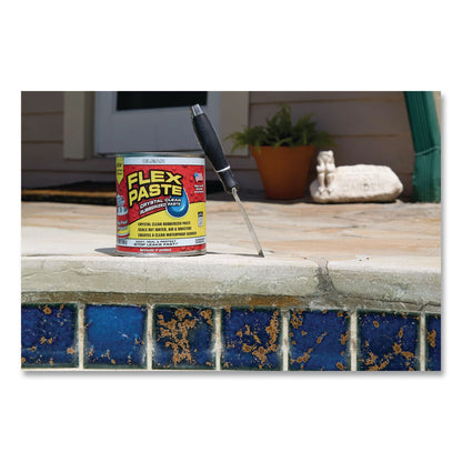 Flex Seal Products® Flex Paste Super Thick Rubberized Paste, 26 oz Can, Dries Clear, 4/Carton (FSGPFSCLRR32)