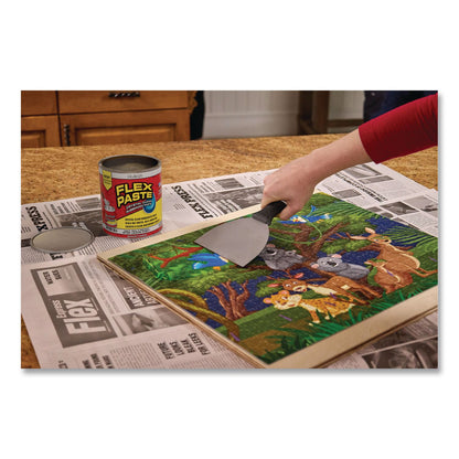 Flex Seal Products® Flex Paste Super Thick Rubberized Paste, 26 oz Can, Dries Clear, 4/Carton (FSGPFSCLRR32)