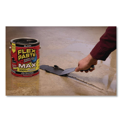 Flex Seal Products® Flex Paste Super Thick Rubberized Paste Max, 12 lb Can, Dries Black, 2/Carton (FSGPFSMAXBLK01)