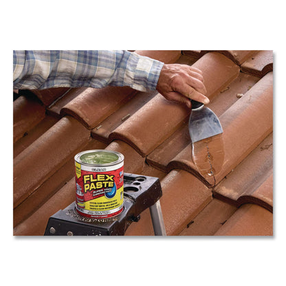 Flex Seal Products® Flex Paste Super Thick Rubberized Paste, 26 oz Can, Dries Clear, 4/Carton (FSGPFSCLRR32)