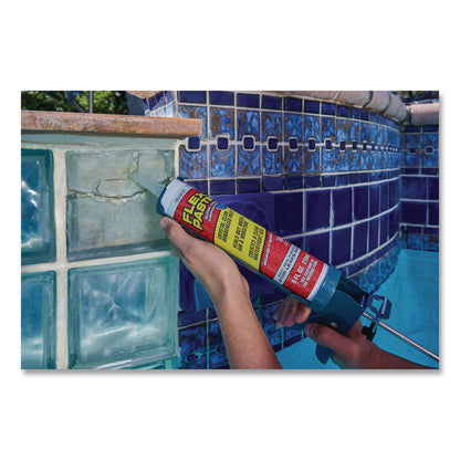 Flex Seal Products® Flex Paste Super Thick Rubberized Paste, 9 oz Cartridge, Dries Clear, 4/Carton (FSGPFSCLRR09)
