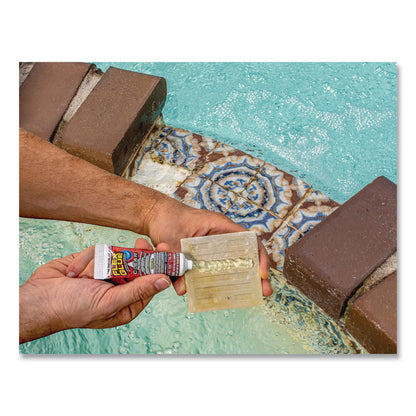 Flex Seal Products® Pool Patch and Repair Kit, Flex Glue Mini Clear 0.6 oz Tube and (2) Flex Tape Mini Clear Patches 3" x 4", 12/Carton (FSGPOOLKITMINI)