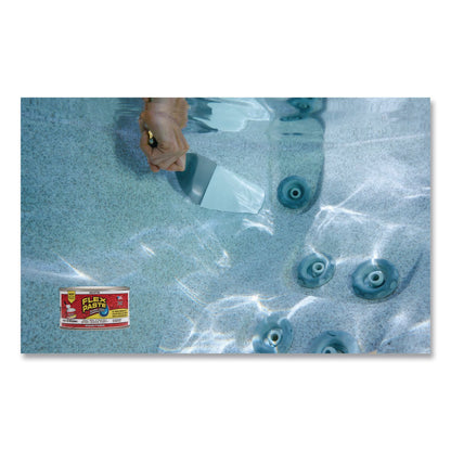 Flex Seal Products® Flex Paste Super Thick Rubberized Paste, 1 lb Can, Dries White, 4/Carton (FSGPFSWHTR16)