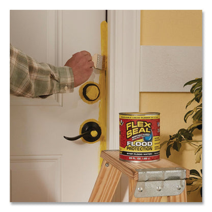 Flex Seal Products® Flex Seal Liquid Flood Protection, 122 oz Can, Dries Yellow, 2/Carton (FSGRLSYELR01)