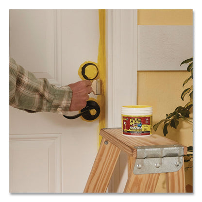 Flex Seal Products® Flex Seal Liquid Flood Protection, 10 oz Can, Dries Yellow, 4/Carton (FSGRLSYELR12)