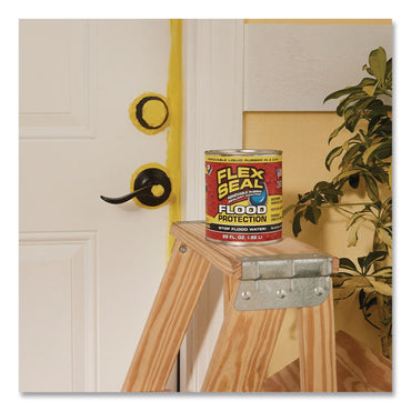 Flex Seal Products® Flex Seal Liquid Flood Protection, 28 oz Can, Dries Yellow, 4/Carton (FSGRLSYELR32)