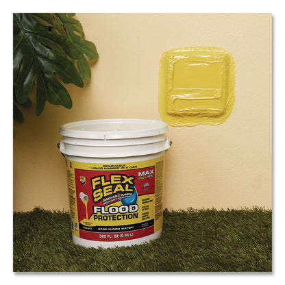 Flex Seal Products® Flex Seal Liquid Flood Protection, 2.5 gal Can, Dries Yellow (FSGRLSYELR02)