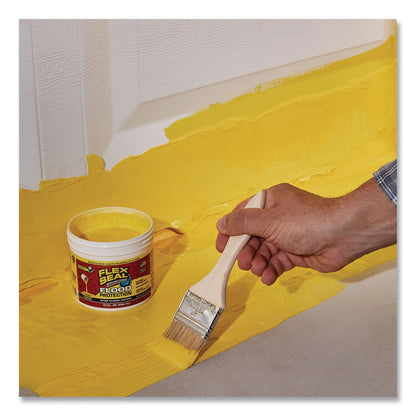 Flex Seal Products® Flex Seal Liquid Flood Protection, 10 oz Can, Dries Yellow, 4/Carton (FSGRLSYELR12)