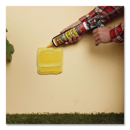 Flex Seal Products® Flex Paste Flood Protection Paste, 9 oz Cartridge, Dries Yellow, 6/Carton (FSGRPSYELR10)