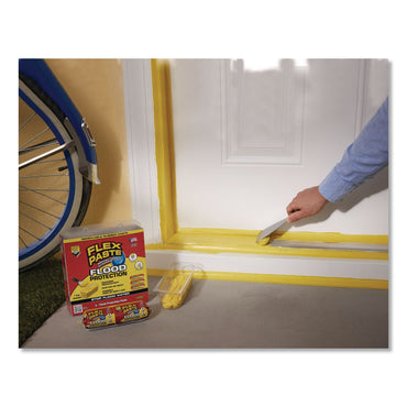 Flex Seal Products® Flex Paste Flood Protection Paste, (6) 8.7 oz Sleeves with Tray/Pack, Dries Yellow, 2 Packs/Carton (FSGRPSYELR64)