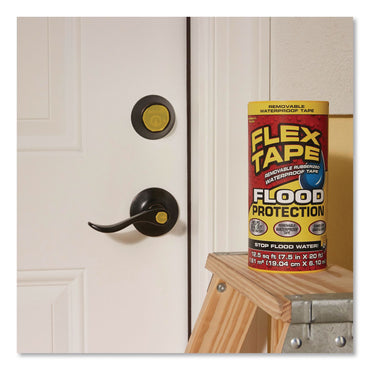 Flex Seal Products® Flex Tape Removable Rubberized Waterproof Flood Protection Tape, 7.5" x 20 ft, Yellow, 3/Carton (FSGRTSYELR0820)