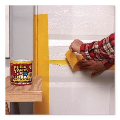 Flex Seal Products® Flex Tape Removable Rubberized Waterproof Flood Protection Tape, 3.75" x 20 ft, Yellow, 6/Carton (FSGRTSYELR0420)