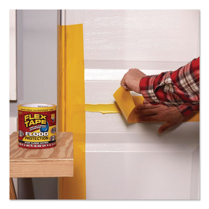 Flex Seal Products® Flex Tape Removable Rubberized Waterproof Flood Protection Tape, 3.75" x 50 ft, Yellow, 4/Carton (FSGRTSYELR0450)