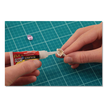 Flex Seal Products® Flex Super Glue, Precision Tip, Liquid, 0.1 oz, Dries Clear, 2/Pack, 8/Carton (FSGSGLIQ2X3)