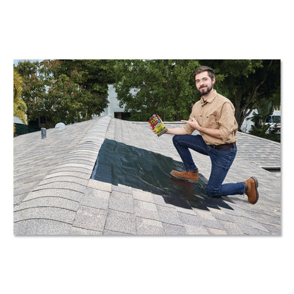 Flex Seal Products® MAX Strong Rubberized Waterproof Tape, 4" Core, 39 mils Thick, 8" x 25 ft, Black, 3/Carton (FSGTFSMAXBLK08)