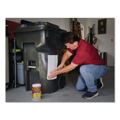 Flex Seal Products® MAX Strong Rubberized Waterproof Tape, 4" Core, 39 mils Thick, 8" x 25 ft, White, 3/Carton (FSGTFSMAXWHT08)