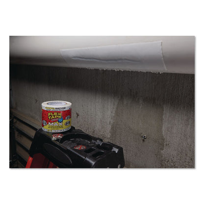 Flex Seal Products® MAX Strong Rubberized Waterproof Tape, 4" Core, 39 mils Thick, 4" x 25 ft, White, 3/Carton (FSGTFSMAXWHT04)