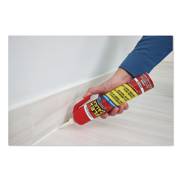 Flex Seal Products® Flex Caulk Hi-Performance Silicone Caulk, 6.5 oz Aerosol Can, Dries White, 4/Carton (FSGUS600WHT200)