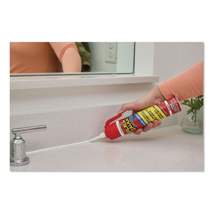 Flex Seal Products® Flex Caulk Hi-Performance Silicone Caulk, 6.5 oz Aerosol Can, Dries White, 4/Carton (FSGUS600WHT200)