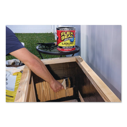 Flex Seal Products® Flex Seal Liquid Rubber Sealant Coating Liquid, 1 gal Can, Dries Black, 2/Carton (FSGUS855BLK012)