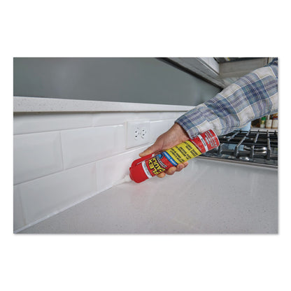 Flex Seal Products® Flex Caulk Hi-Performance Silicone Caulk, 6.5 oz Aerosol Can, Dries White, 4/Carton (FSGUS600WHT200)