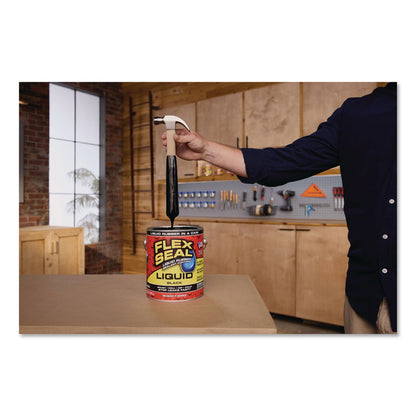 Flex Seal Products® Flex Seal Liquid Rubber Sealant Coating Liquid, 1 gal Can, Dries Black, 2/Carton (FSGUS855BLK012)