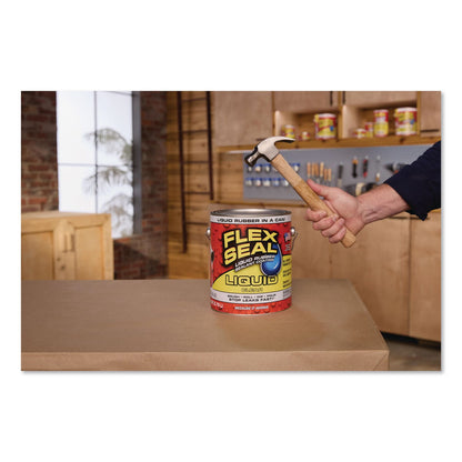 Flex Seal Products® Flex Seal Liquid Rubber Sealant Coating Liquid, 1 gal Can, Dries Clear, 2/Carton (FSGUS855CLR012)