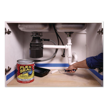 Flex Seal Products® Flex Seal Liquid Rubber Sealant Coating Liquid, 1 gal Can, Dries Clear, 2/Carton (FSGUS855CLR012)