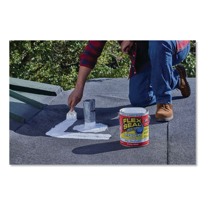 Flex Seal Products® Flex Seal Liquid Rubber Sealant Coating Liquid, 1 gal Can, Dries White, 2/Carton (FSGUS855WHT012)
