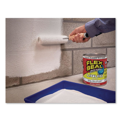 Flex Seal Products® Flex Seal Liquid Rubber Sealant Coating Liquid, 1 gal Can, Dries White, 2/Carton (FSGUS855WHT012)