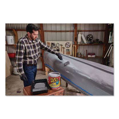 Flex Seal Products® Flex Seal Liquid Rubber Sealant Coating Liquid, 1 gal Can, Dries Gray, 2/Carton (FSGUS855GRY012)