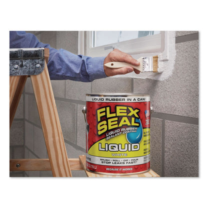 Flex Seal Products® Flex Seal Liquid Rubber Sealant Coating Liquid, 1 gal Can, Dries White, 2/Carton (FSGUS855WHT012)