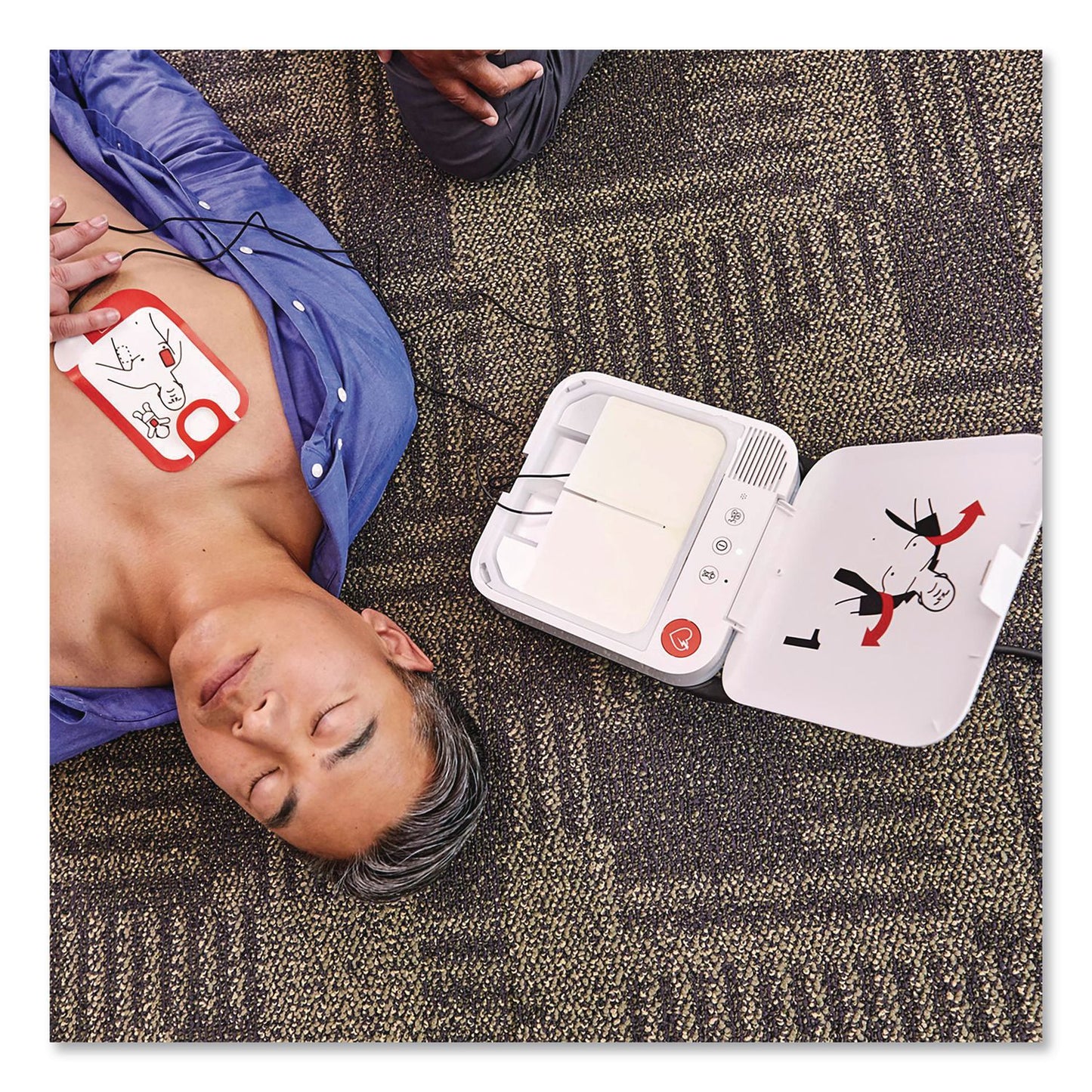 CARDIACT™ LIFEPAK CR2 USB Defibrillator, Semi-Automatic, English, Handle (AOH99512001435)