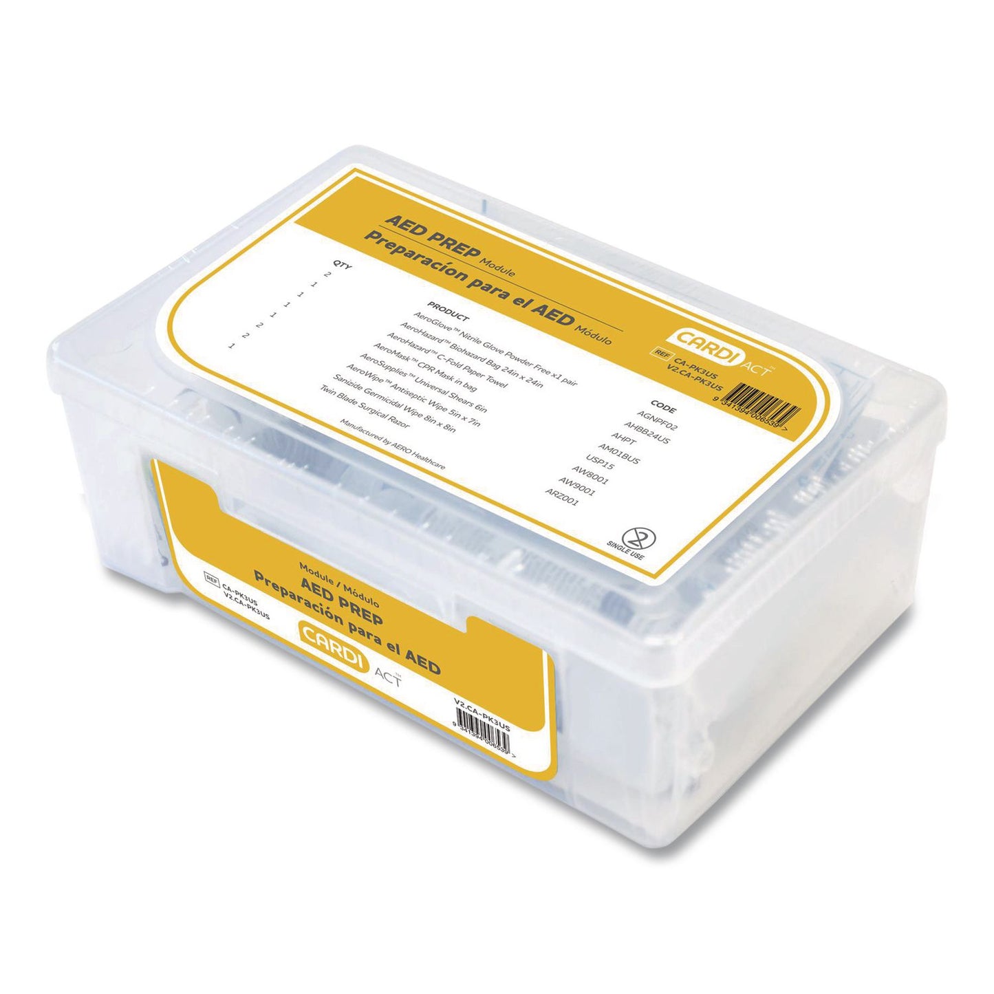 CARDIACT™ LIFEPAK CR2 Fully-Automatic, USB, English, Handle, Standard Cabinet (AOHCAP11CR2)