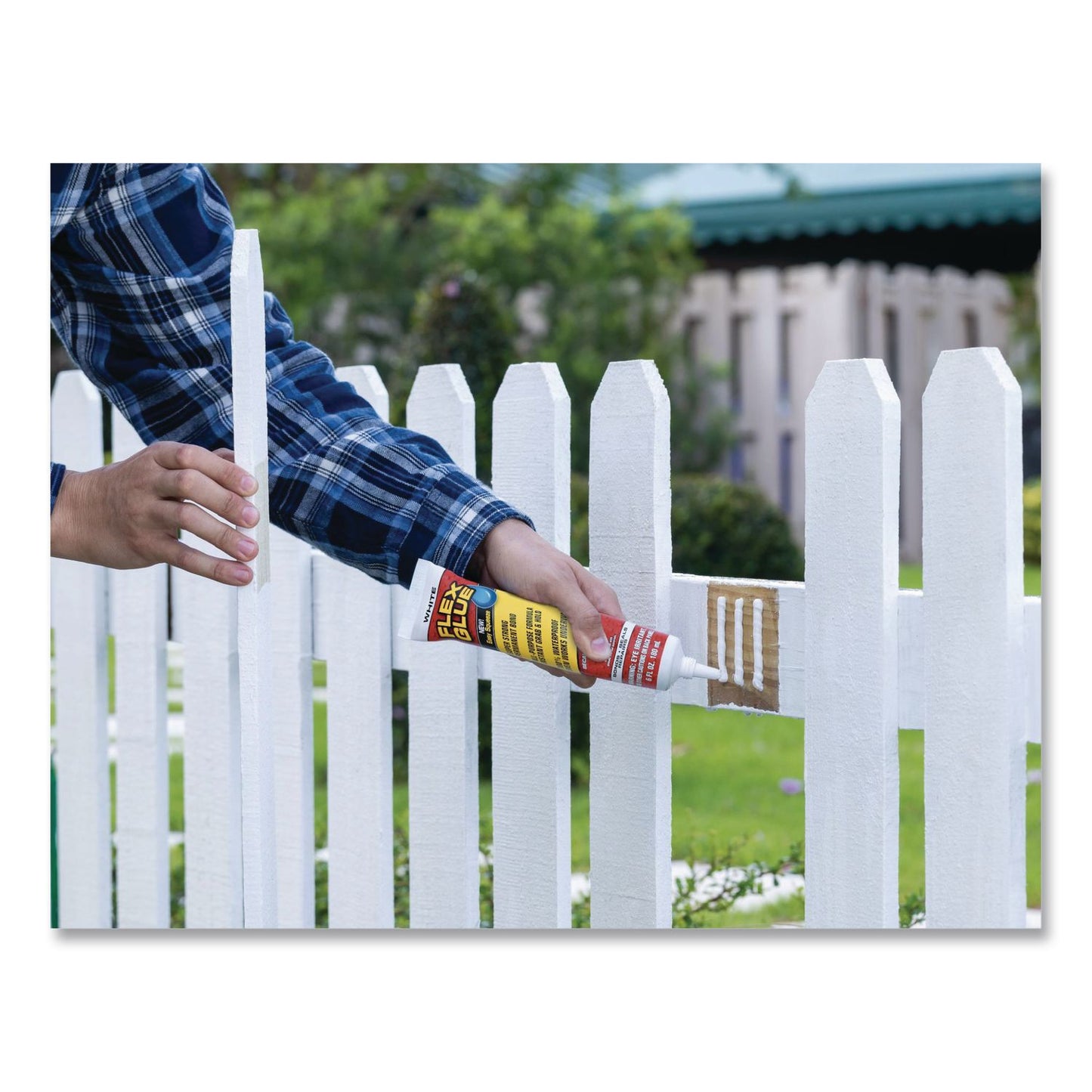 Flex Seal Products® Flex Glue Easy Squeeze, 6 oz, Dries White, 6/Carton (FSGGFSTANR06)