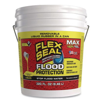 Flex Seal Products® Flex Seal Liquid Flood Protection, 2.5 gal Can, Dries Yellow (FSGRLSYELR02)