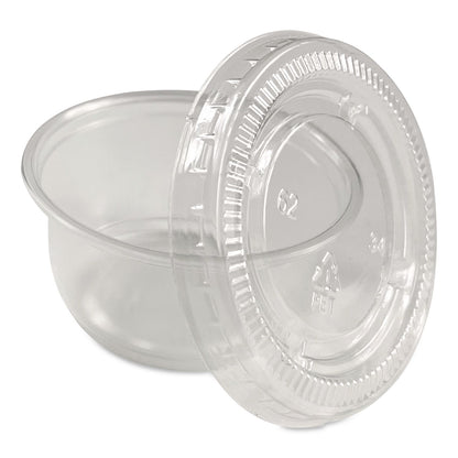 AmerCareRoyal® Portion Cups with Lids, 2 oz, Clear, 100/Pack, 25 Packs/Carton (RPP60003018)