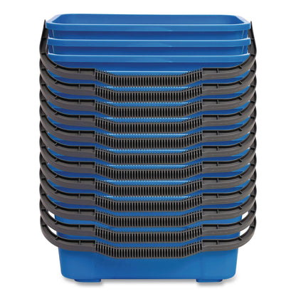 Gritt Commercial Window and General Cleaning Bucket, 3 gal, Blue, 12/Carton (GCEGRI18312PK)