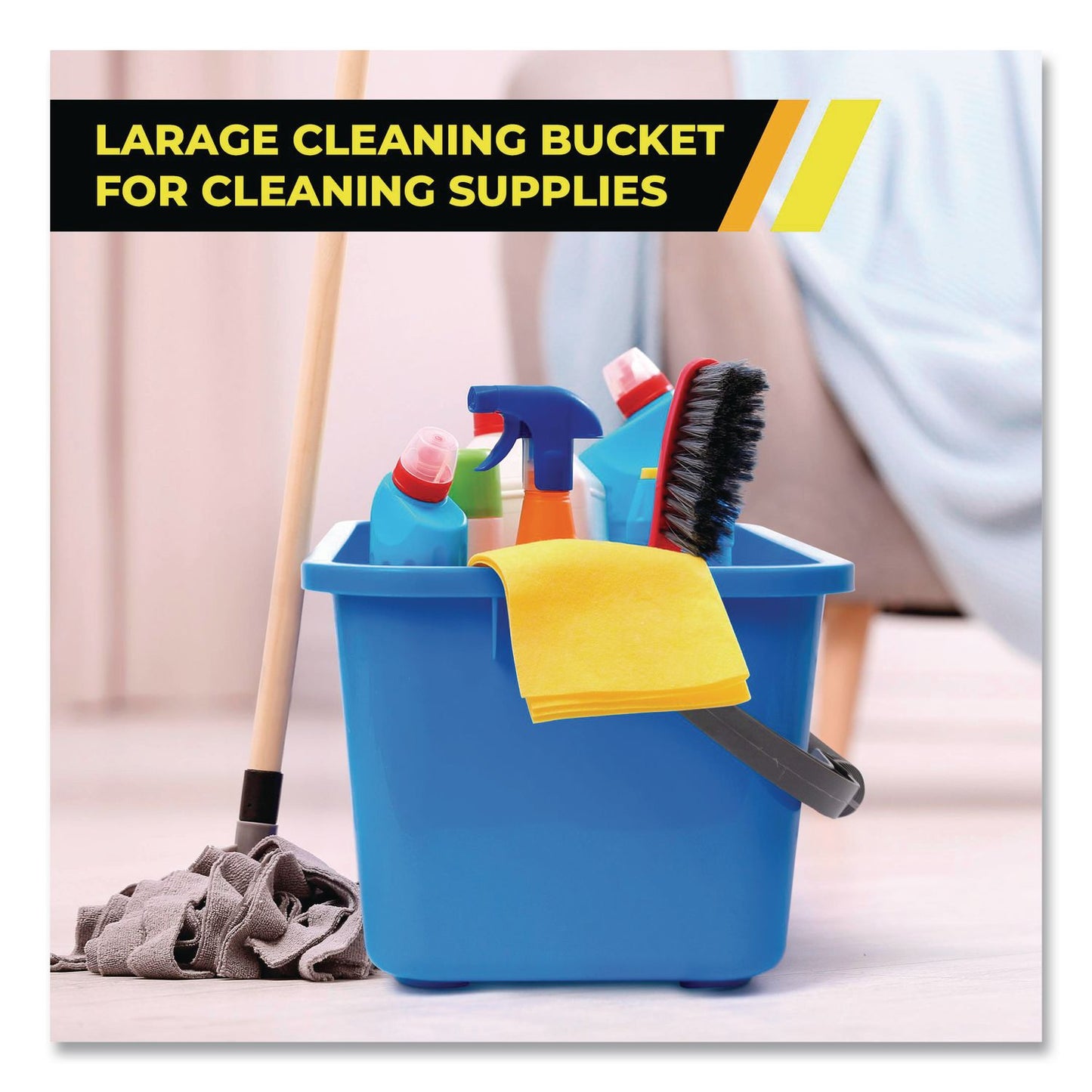 Gritt Commercial Window and General Cleaning Bucket, 3 gal, Blue, 12/Carton (GCEGRI18312PK)