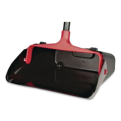 O-Cedar® Commercial MaxiPlus Lobby Dustpan, 13.5 x 36, 33" Handle, Plastic, Black/Red (NCP96208EA)