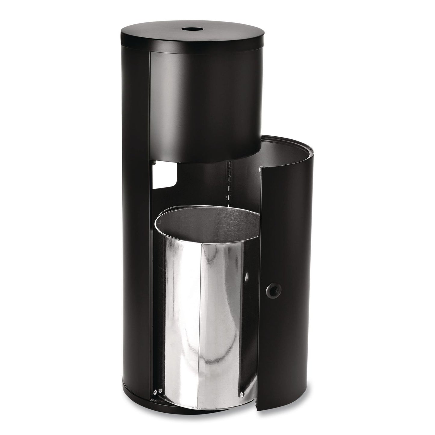 Gritt Commercial Dispenser and Wipes Starter Kit, 13.1 x 13.1 x 36, Black (GCEGRI509BLKRW)