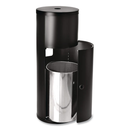 Gritt Commercial Dispenser and Wipes Starter Kit, 13.1 x 13.1 x 36, Black (GCEGRI509BLKRW)