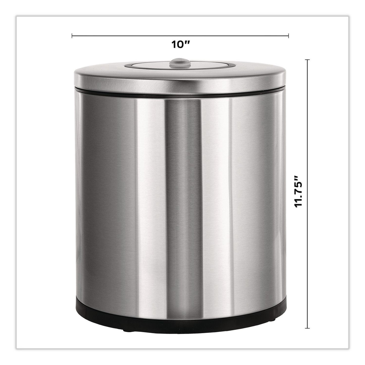 Gritt Commercial Stainless Steel Tabletop Wipes Dispenser, 10 x 10 x 11.75, Brushed Stainless Steel (GCEGRI510T)
