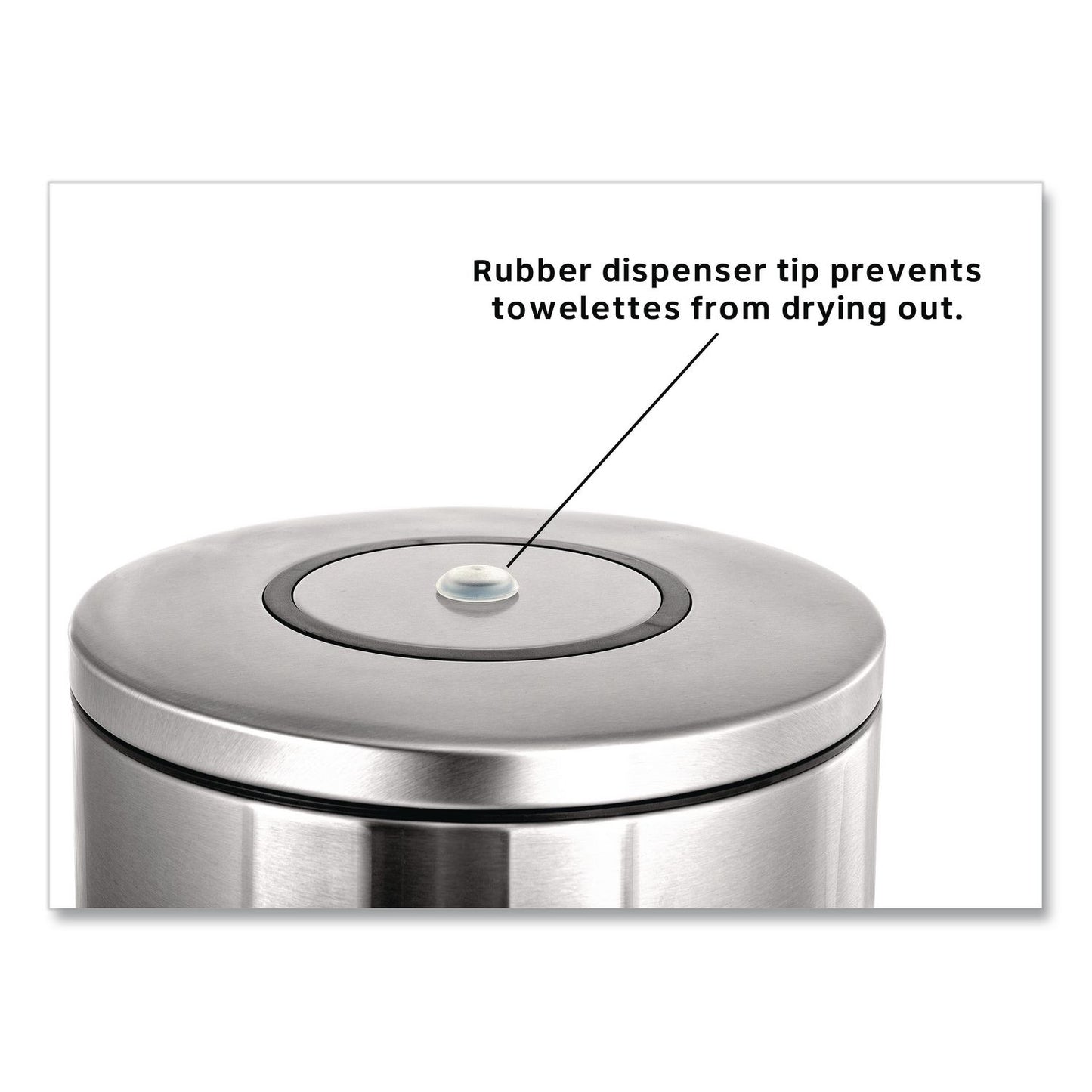 Gritt Commercial Stainless Steel Tabletop Wipes Dispenser, 10 x 10 x 11.75, Brushed Stainless Steel (GCEGRI510T)