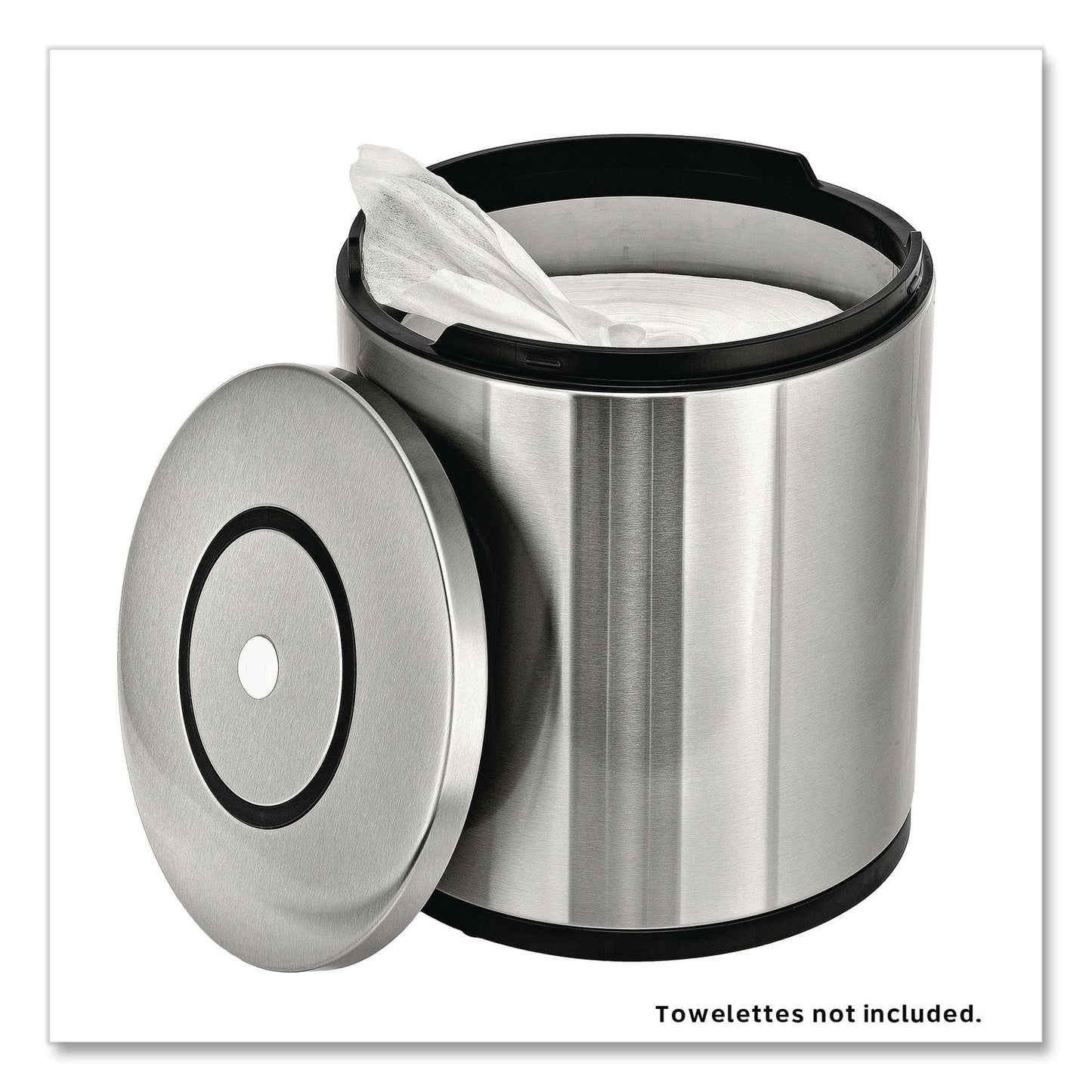 Gritt Commercial Stainless Steel Tabletop Wipes Dispenser, 10 x 10 x 11.75, Brushed Stainless Steel (GCEGRI510T)