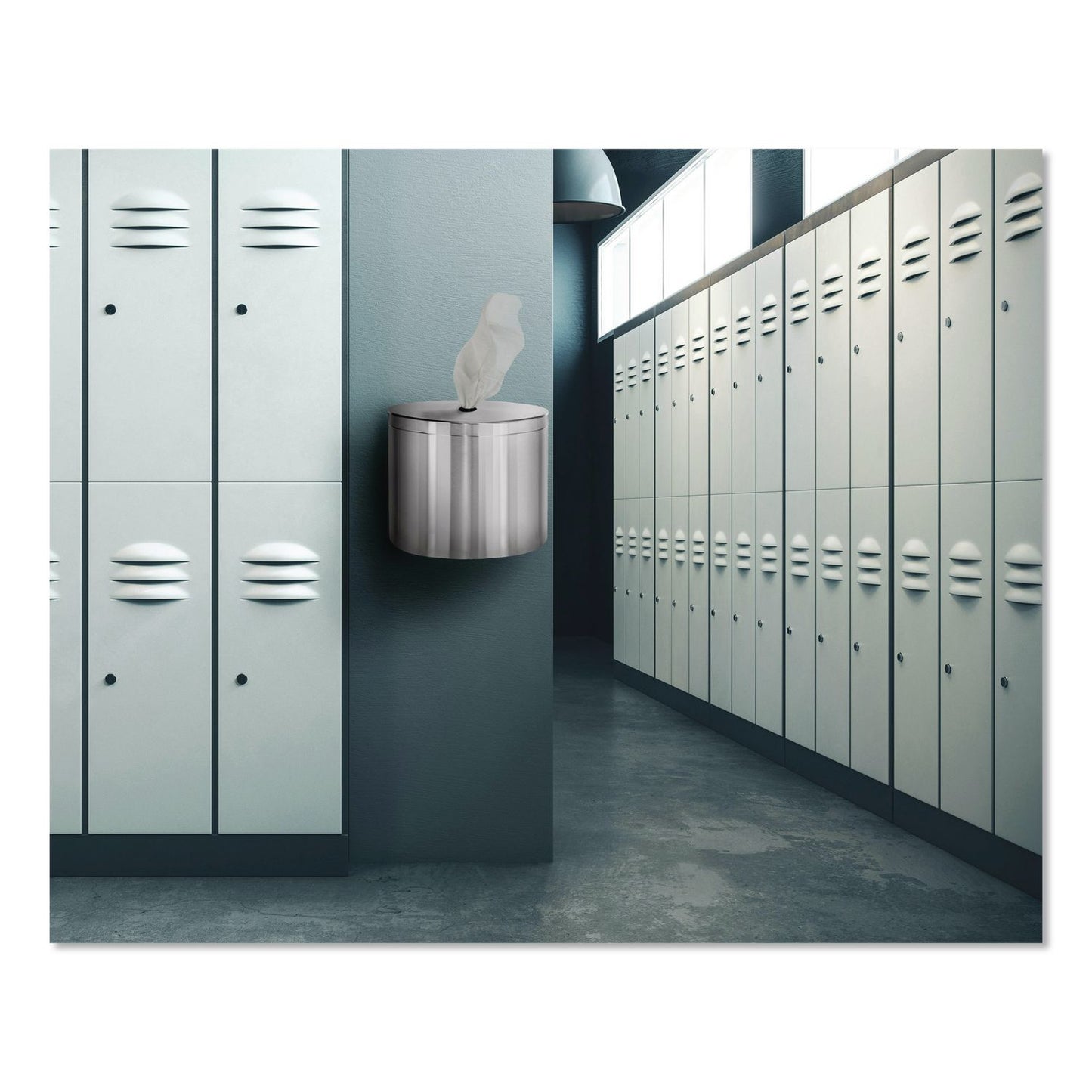 Gritt Commercial Stainless Steel Wall Mount Wet Wipe Dispenser, 11" x 11" x 10", Brushed Stainless Steel (GCEGRI510W)