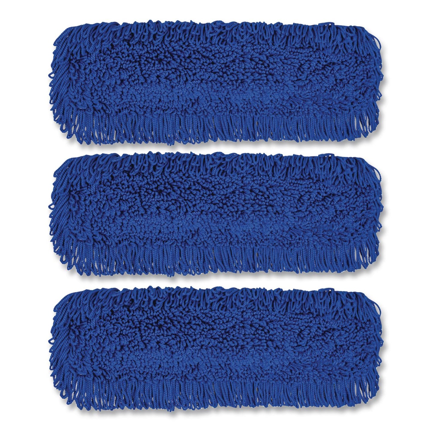 Gritt Commercial Microfiber Looped Dust Mop Pad Head, 24 x 5, Blue, 3/Pack (GCEGRI182243PK)